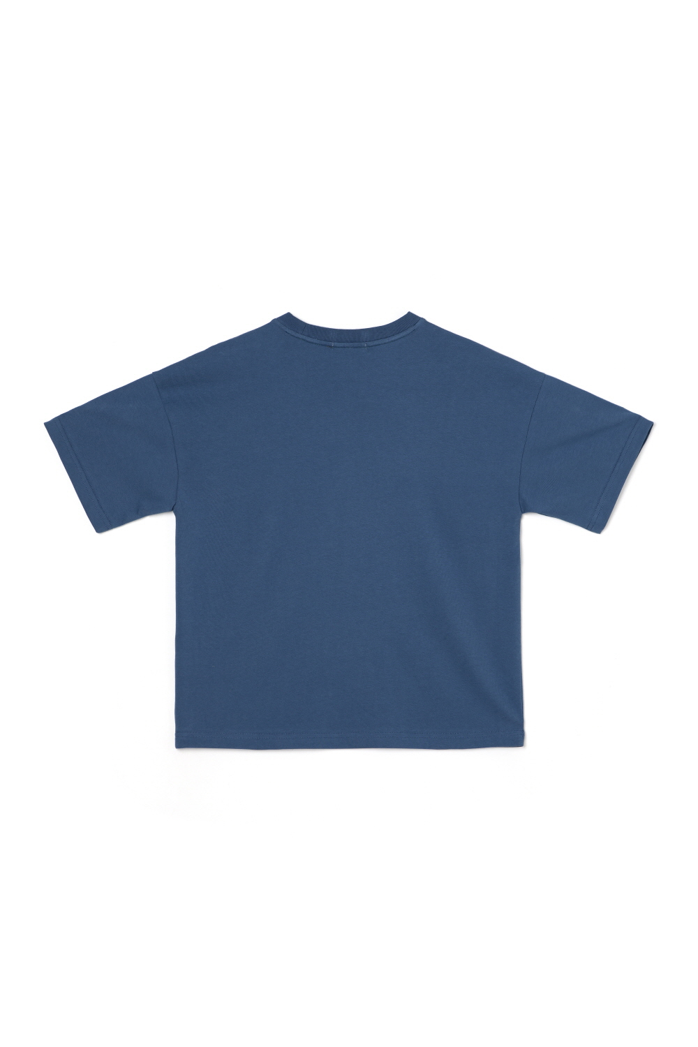 반팔 티셔츠 네이비블루 색상 이미지-S1L8